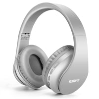 TUINYO Wireless Headphones over Ear, Bluetooth Headphones with Microphone, Foldable Stereo Wireless Headsetfor Travel Work TV PC Cellphone-Purple Electronic Folding
