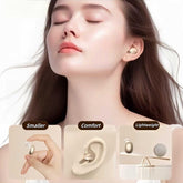 Invisible Sleep Wireless Earphone,True Sleeping Earphone Headphones, High-Fidelity Powerful Stereo Sound Quality, Waterproof Noise Reduction,Go Popear Buds Sleep Mini Earbuds,Teenage Girl Gift,Bluetooth 54 Earbuds, Glam Gadgets, Headset with Charging Case
