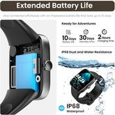 TOZO S7 Smartwatch Bluetooth Call AMOLED Ultra HD Screen,Dynamic Dials Messages Push 100+ Sports Modes,Detect Human Health (Heart Rate,Blood Oxygen)With High Battery Life Touch Screen Watch Black Fathersdaygift Wristwatch Wearable Phone Smartphone