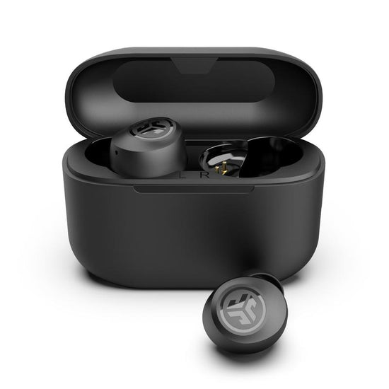 JLab GO Pop Plus true wireless Bluetooth earbuds in white
