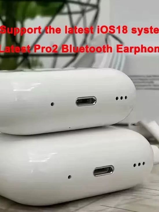 2025 NEW IOS18 ANC Pro 2 Wireless Bluetooth Earbuds Active Noise Cancellation Gaming Handfree Headset Earphone USB-C Type Cable