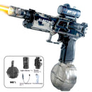 Kids' Cross-Border Electric Burst Water Gunner Self-Integrated Linkage Back Chamber with Pulse Flame Light