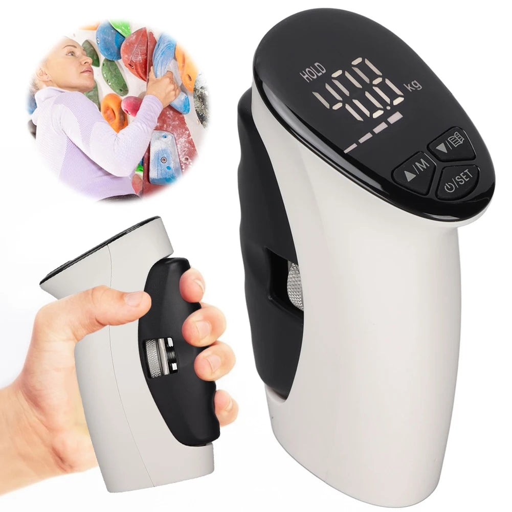 Hand Dynamometer with LED Display – Electronic Grip Strength Tester with Adjustable Grip Distance