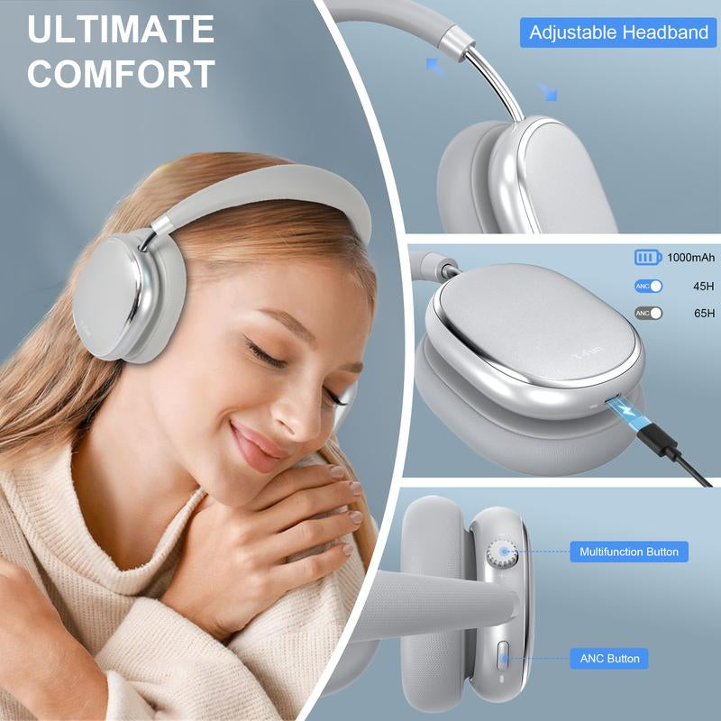 T-Fun NC95 Hybrid ANC Headphones hi-res audio