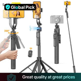 Face Tracking Selfie Stick Tripod, USB Rechargeable 4-Foot Selfie Stick with Remote Control, Portable Selfie Accessories for Phone & Camera, Phone Accessories, Gifts for Girlfriend