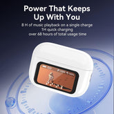 Smart Display Earbuds Case | Bluetooth 5.3 Wireless Noise-Canceling Earbuds | Perfect Gift-Ready High Quality Headphones Audio Headphones Bluetooth Noisecancellingheadphones