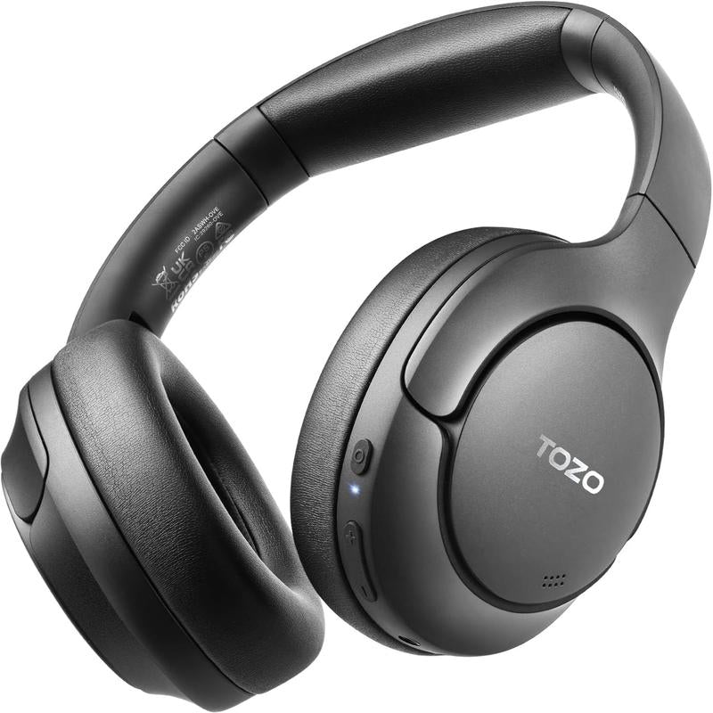 TOZO HT2 Hybrid ANC Wireless Headphones – 60 H Battery, Hi‑Res Audio, ENC & EQ