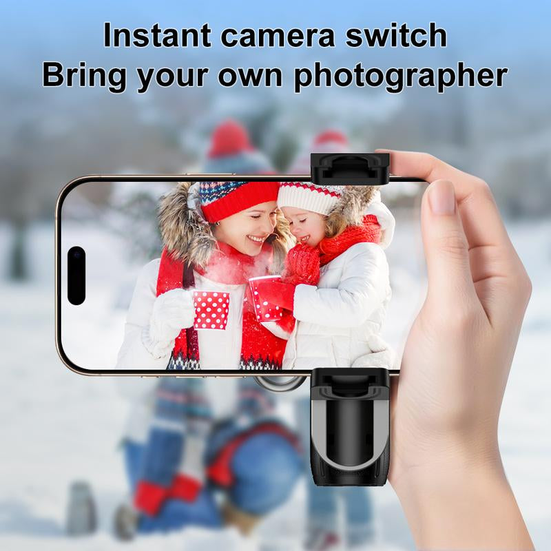 Portable Selfie Stick, All-In-1 Smartphone Tripod Stand with Wireless Remote, Extendable Tripod Stand, 360 Degrees Adjustable Phone Tripod