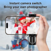 Portable Selfie Stick, All-In-1 Smartphone Tripod Stand with Wireless Remote, Extendable Tripod Stand, 360 Degrees Adjustable Phone Tripod