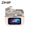 ZIHNIC S12 Open Earbuds, Wireless Headphones, LED Lights Touchscreenlight-Weight Earbuds Built-In Microphone, Power Digital Display,Stable Fit, Fast Charge ,36 Hours Playtime,Fast Pair,Clear Sound,Sweatproof,Charging Case, Android/Ios