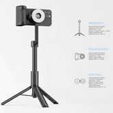 Magnetic Selfie Stick Tripod for Iphone and Android, 64" Phone Tripod Compatible with Magsafe, Fit for Iphone 12/13/14/15/16 Series, Magsafe Case and Other Phones with Metal Ring