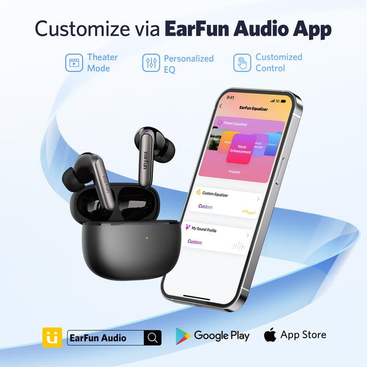 EarFun Air 2 NC Headphones Compatible with iOS and Android