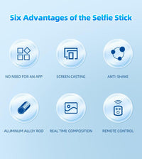 68" Selfie Stick Tripod with Selfie Screen Monitor,Wireless Remote,Light, Phone Holder,Using Phone Rear Camera for Selfie Vlog Live Stream Tiktok， Extendable Cell Phone Tripod, Compatible with Iphone Android Phone Cellphone Smartphone