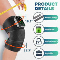 Heated Vibration Knee Massager Intelligent Knee Shoulder Pad Hot Compress USB Charging Pad, New Year & Winter Gift, Christmas Gift, Stocking Fillers, Massagers
