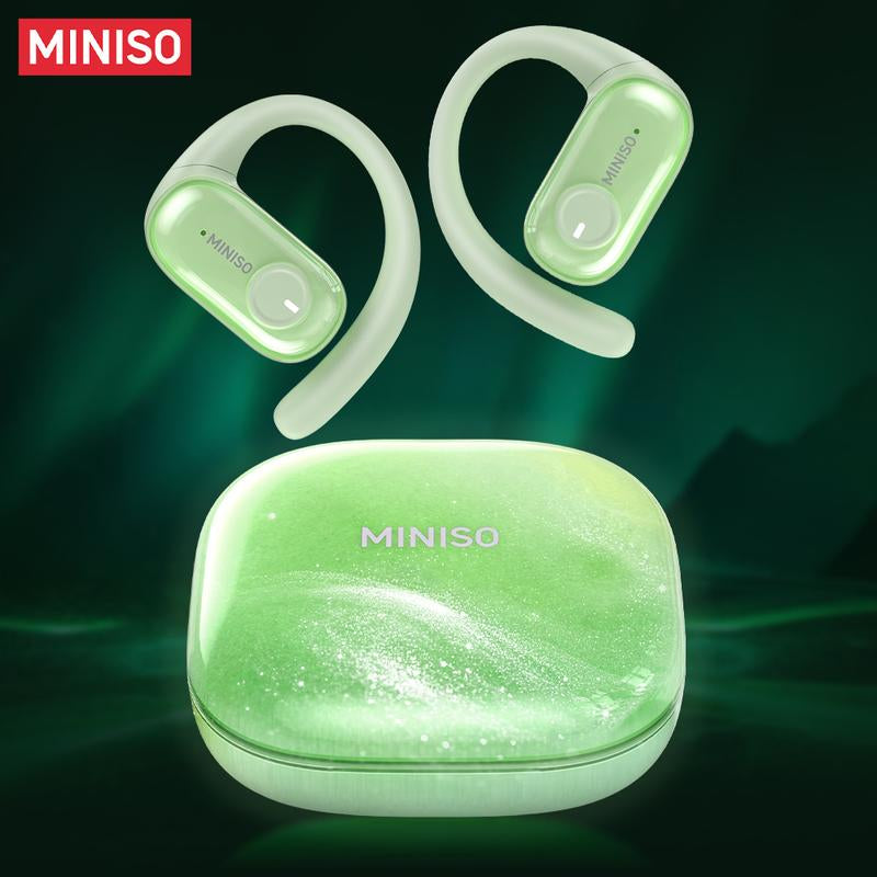 MINISO MS185 OWS Open Ear Wireless Bluetooth Earbuds Quicksand Luminous Headphones HIFI Sound Quality Sports Headphones IPX5 Waterproof with Microphone