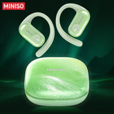 MINISO MS185 OWS Open Ear Wireless Bluetooth Earbuds Quicksand Luminous Headphones HIFI Sound Quality Sports Headphones IPX5 Waterproof with Microphone