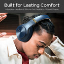 Long battery wireless headphones DOQAUS for music and calls