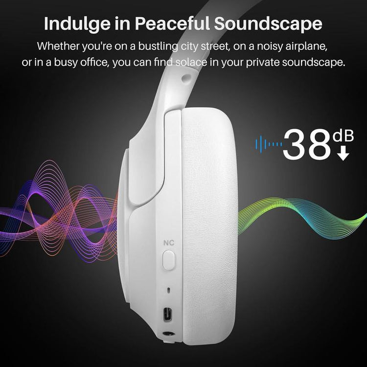 TOZO-HT2 Hybrid Active Noise Cancelling Headphones, Wireless over Ear Bluetooth Headphones Fathersdaygift Headset Audio Electronic Earbud Traveling Gadgets Gym Noisecancellingheadphones