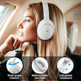 TOZO-HT2 Hybrid Active Noise Cancelling Headphones, Wireless over Ear Bluetooth Headphones Fathersdaygift Headset Audio Electronic Earbud Traveling Gadgets Gym Noisecancellingheadphones
