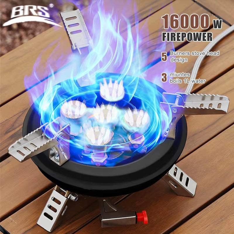 Portable Camping Gas Stove – High Pressured Gas Burner with Piezo Ignition