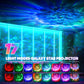 17 light modes displayed from the Galaxy Star Projector Night Light transforming a room into a starry sky.