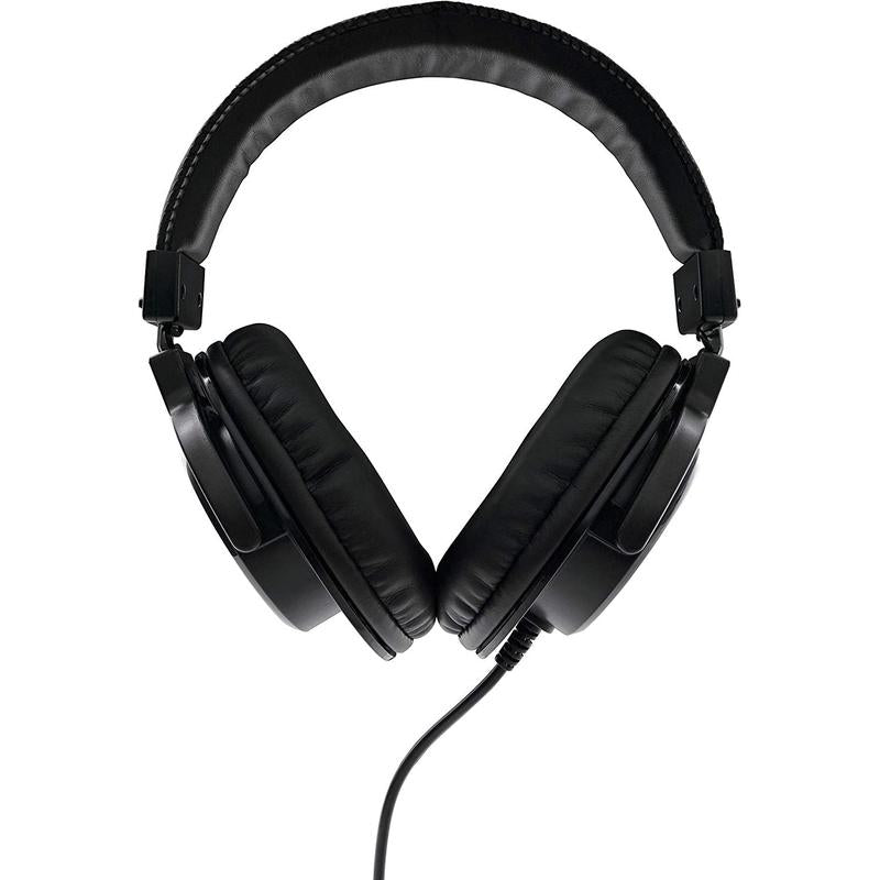 Closed-back Mackie MC-100 headphones for recording and mixing