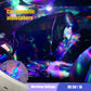 Galaxy Projector Night Light creating a colorful, romantic atmosphere inside a car.
