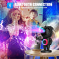 Astronaut Design Projector Night Light, USB Rechargeable Star Projector with BT Speaker, 360 Degree Adjustable Projector Lamp for Bedroom, Living Room, Audio