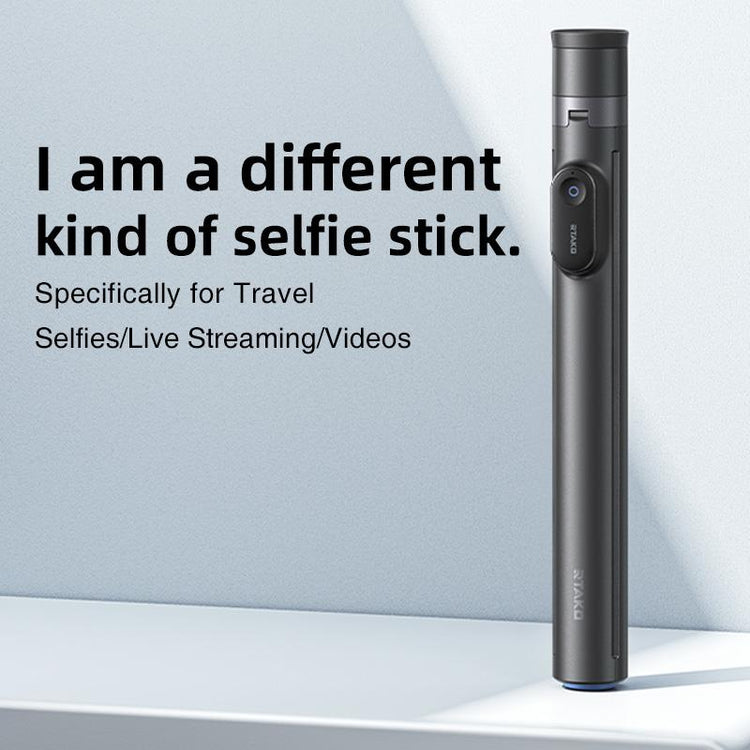 RTAKO 60"Portable Selfie Stick Tripod with Remote，One Click Open, Wireless Remote Included.For Cellphone.