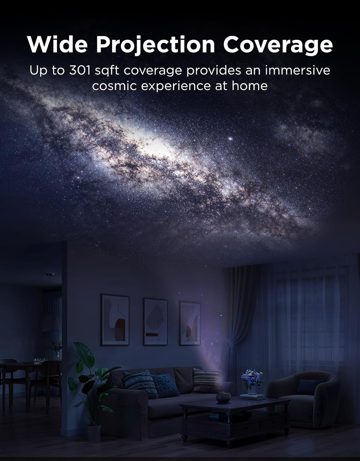planetarium style galaxy projector room decor