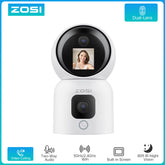 360° Smart Home Security Camera PTZ Auto Tracking Baby Monitor AI Panoramic HD Night Vision Indoor Wifi Surveillance Camera