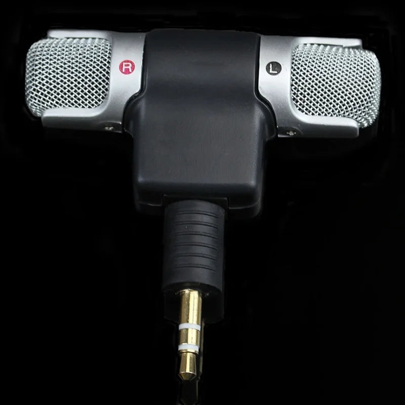 FORNORM 3.5 mm Plug‑in Portable Stereo Mic for Smartphone Karaoke & Recording