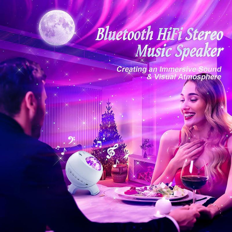 Star Projector Northern Lights Projector, 15 Colors Moon Light Star Projector Galaxy Light,15 Music& Galaxy Projector Aurora Light Projector,Remote Star Lights for Ceiling Projector