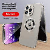 Ip16 Phone Case Privacy Protection Exposed Label All-Inclusive 15 14 13 12 Magnetic Magsafe Protector Screen Protector Screen Protector