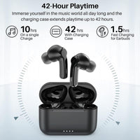 TOZO NC2 Hybrid Active Noise Cancelling Wireless Earbuds Mini Headphones Audio Waterproof In-Ear Earphone Fathersdaygift Headset Electronic