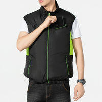 Summer Cooling Vest Ice Jacket Heat Resistant Sleeveless Workwear Breathable Wearable Cooling Fan Vest Air Conditioner Clothes
