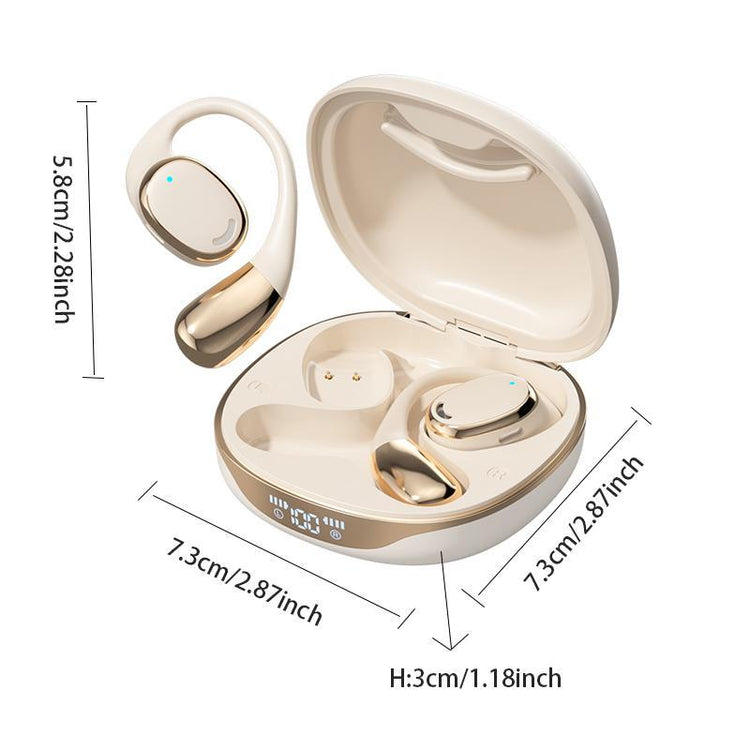 Wireless Earphone, IPX4 Waterproof Wireless Earbuds with Digital Display, Sweatproof Earbuds with Microphone for Running, Workout, Headphones