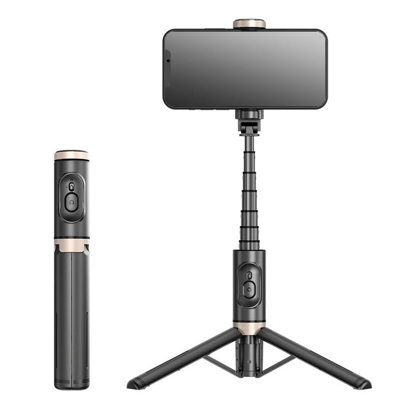 HANENO Q12 Portable Selfie Stick Tripod – Bluetooth Remote, Telescopic Aluminum Vlogging Kit