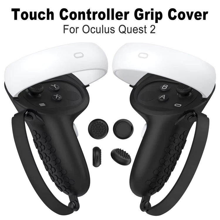 Touch Controller Grip Cover for Oculus Quest 2 with ergonomic design and fit for enhanced gaming experience.