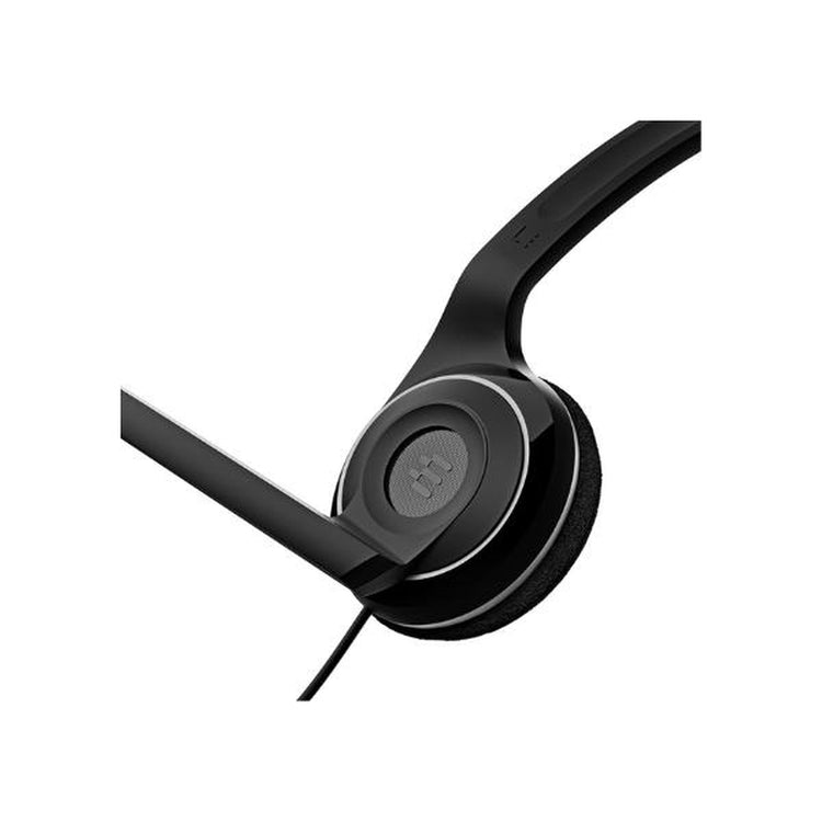 EPOS Sennheiser PC 7 USB headset microphone close-up
