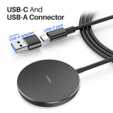 TOZO W6 Wireless Magnetic Charger, 15W Fast Charging Pad with Aviation Aluminum Numerical Control Technology Compatible with Iphone 15 14 13 Series, Samsung Galaxy Series (NO AC Adapter) Fathersdaygift Cellphone Smartphone