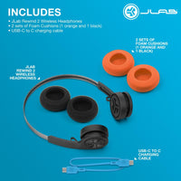 Throwback-style JLab headphones for casual use