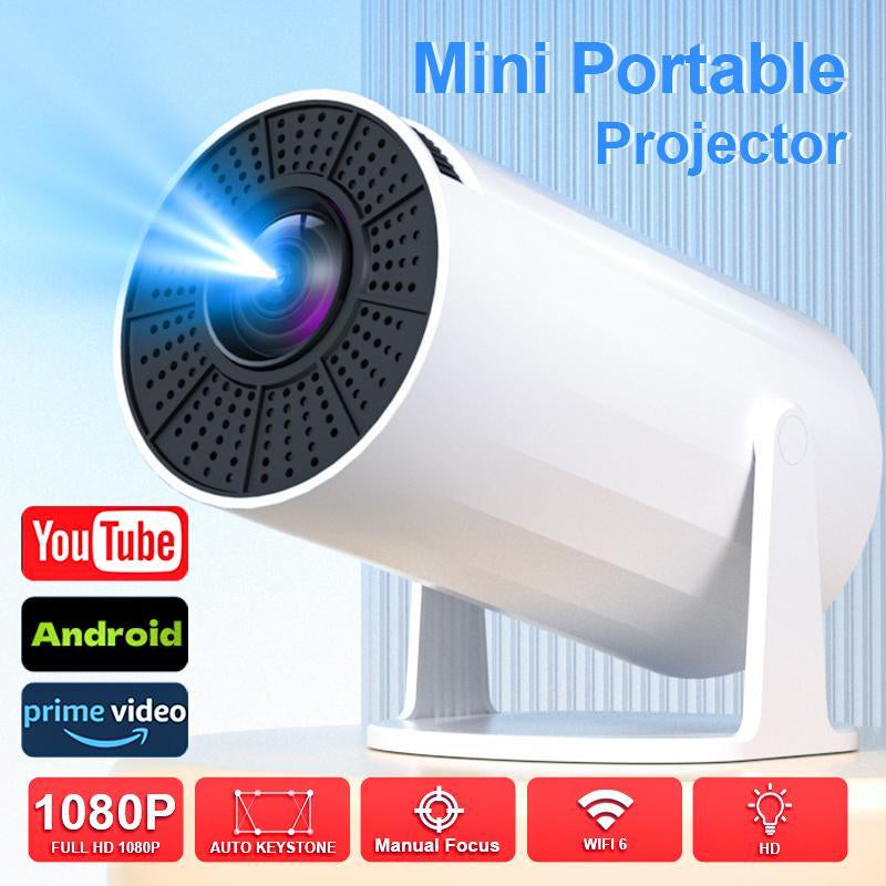 XBJ Portable Mini Projector, 2025 Upgraded Mini Projectors , Support 4K Decoding 1080P Home Theater Video , Compatible with Birthday Gift Creative Screen Digital