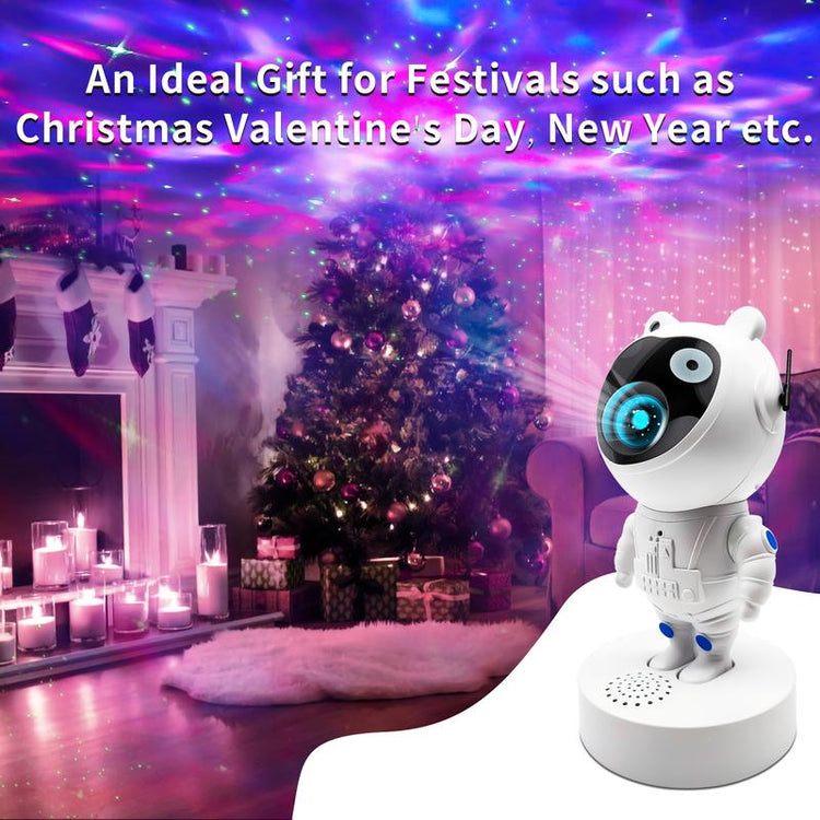 Astronaut Galaxy Projector with Timer and Remote, Nebula Ceiling LED Lamp with Bluetooth Speaker Best Gift for Kids Room Decor Aesthetic Birthdays