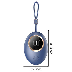 Hand Warmers Rechargeable 3 Modes Instant Heat USB Power Bank Portable Electric Heater with LED Digital Screen Fast Warm