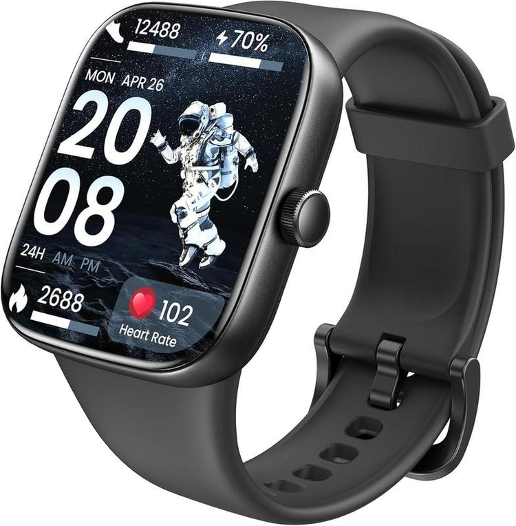 TOZO S7 Smartwatch Bluetooth Call AMOLED Ultra HD Screen,Dynamic Dials Messages Push 100+ Sports Modes,Detect Human Health (Heart Rate,Blood Oxygen)With High Battery Life Touch Screen Watch Black Fathersdaygift Wristwatch Wearable Phone Smartphone