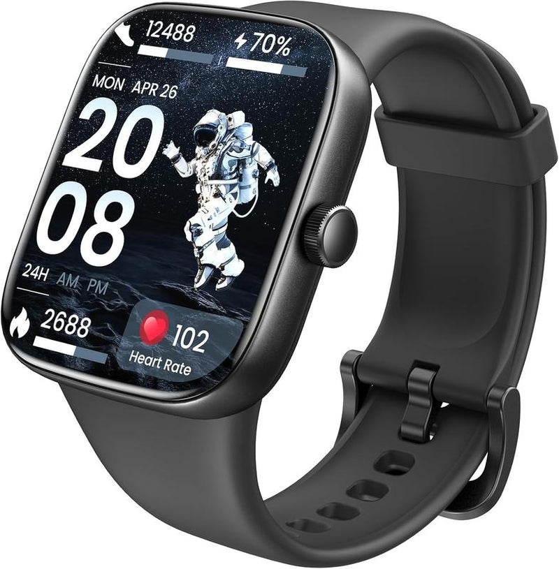 TOZO S7 Smartwatch – Bluetooth Call & AMOLED Screen, Heart Rate & SpO₂ Tracking, 100+ Sports Modes