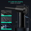 Compressed Air Dust Collector Electric Rechargeable Instead of Compressed Air Tanks Clean Computer Keyboard Camera Car Dust Port