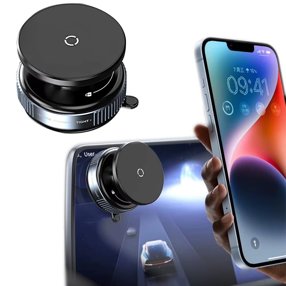 Vacuum Magnetic Suction Cup Car Phone Holder 360° Rotation Navigation Stand Bracket Car Magnetic Holder for Magsafe for Iphone