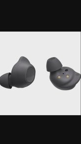 User wearing Samsung Galaxy Buds FE during commute